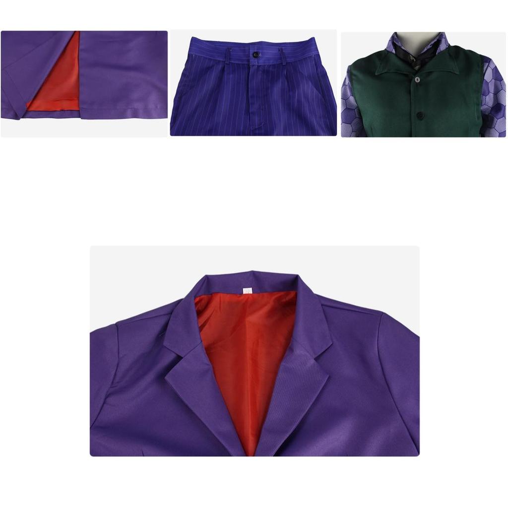 Authentic Dark Knight Batman Joker Outfit For Cosplay And Parties
