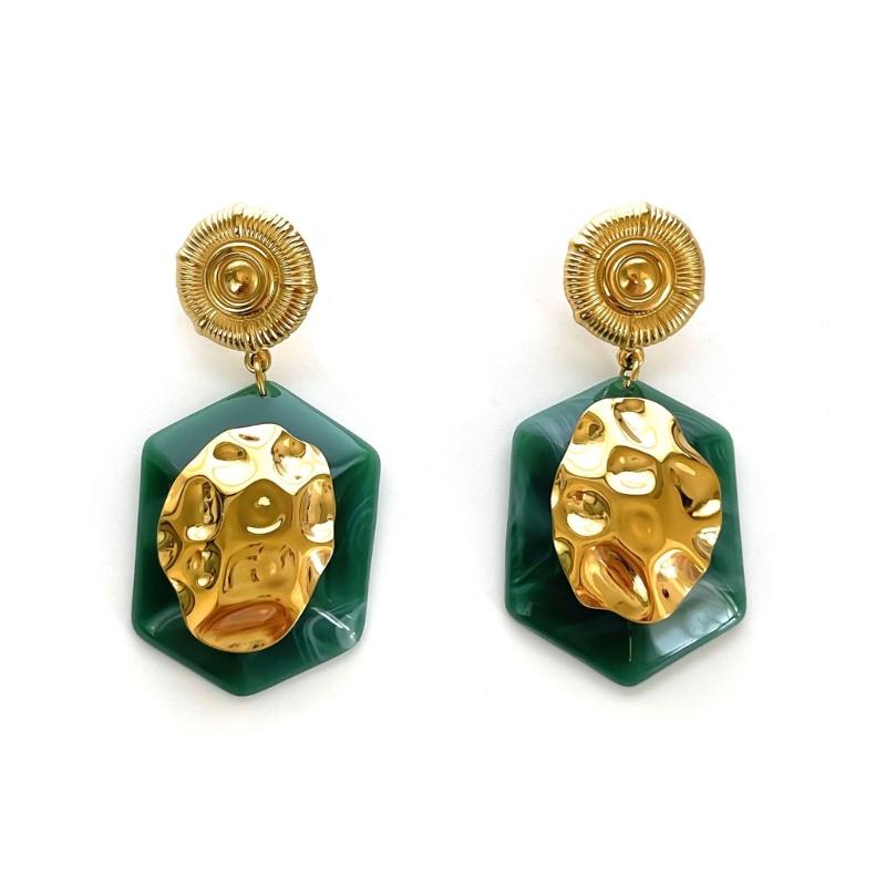 

Modern Geometric Drop Earrings With Acrylic Accent Versatile Style Jewelry For Casual Office Party Outfits Jewelry 1