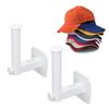 2pcs Hat Rack Retractable 15‑20 Hats   L Shaped Hooks Adhesive No Punching Baseball   Storage Rack for Home Kitchen Bedroom