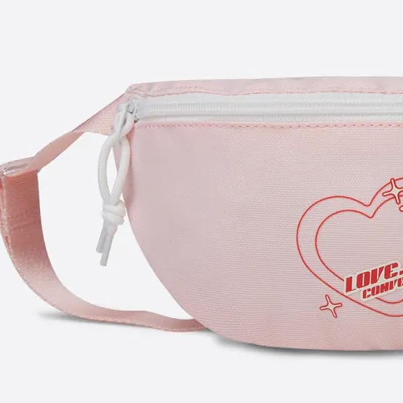 New Converse Polyester Sling Bag Fanny Pack Shoulder Bag Crossbody Bag Regular Unisex Pink 10026892-A01
