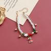 Christmas Natural Stone Pearl Jewelry Star Bell Geometric Creative Simple Double Bracelet