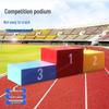 Three-Color Wooden Podium for Track & Field