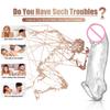 3 Size Reusable Condom Penis Sleeve Cock Ring Penis Extender Male Penis Enlarger Adult Sex Toys for Men
