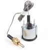 2" 52MM Mechanischer 40-130℃/110-265℉ Wassertemperaturanzeige 12V Wassertemperaturanzeige Gelbes Licht Auto-Messgerät Mit Sensor NPT 1/2