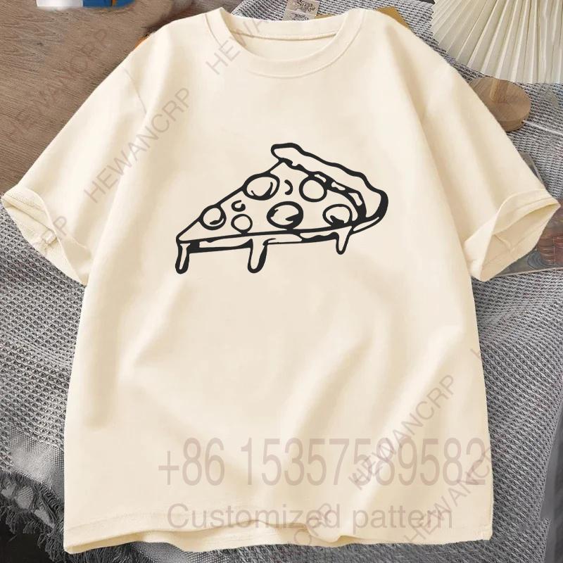 Daddy and Me Parent Child Set Mom and Me Pizza Set Tshirt Mens Tracksuit Round Neck Short Sleeves Casual Cotton Pullover