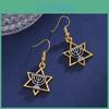 Star 1 Pair Charms 22mm Of David Israel Earrings For Women Small Earrings Gift Ideas
