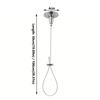 Cuerda de Soporte Ajustable para Barra de Cortina de Ducha Para Barras Curvas/en Forma de L/Cortinas