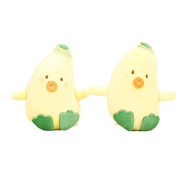 And Cute Soft Banana Duck Plushie Keychain Sweet Pp Cotton Filled Toy