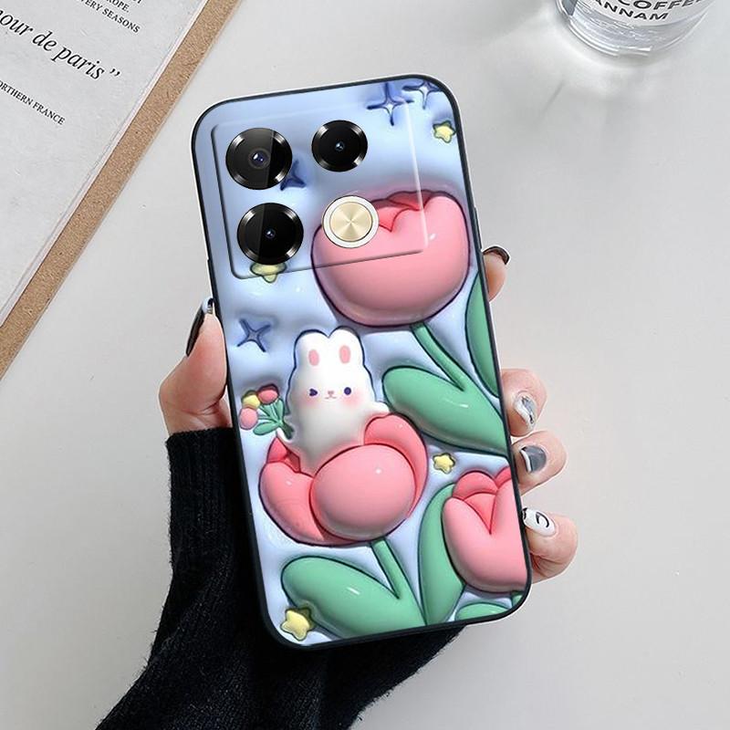 For Infinix Note 40 Pro Case Luxury Painted Back Cover Silicone Soft TPU Phone Case For Infinix Note40 Pro Plus 4G 5G Fundas