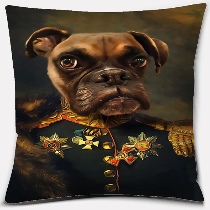 Seria portretów psów Wzór Poszewka na poduszkę Kwadratowa Dekoracja domu i biura