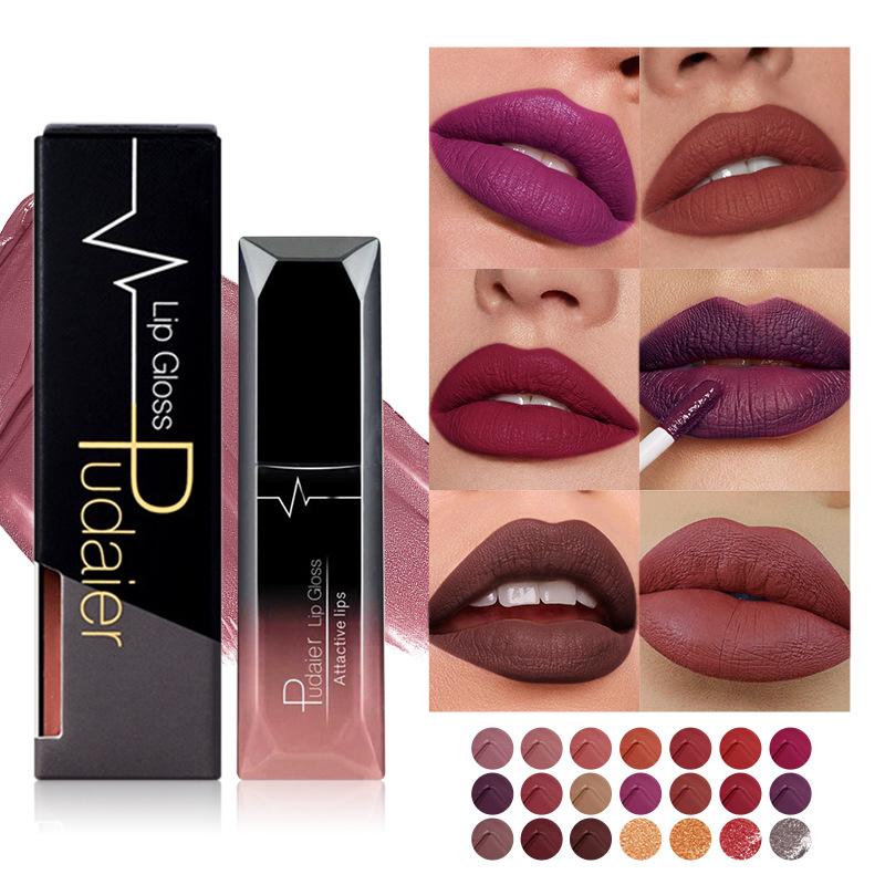 Rossetto liquido a lunga durata Lucidalabbra opaco Cosmetico per trucco di bellezza sexy da donna