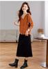 2026 Spring/Autumn Women's Hooded Knit Cardigan - Casual Loose Fit, Slimming Sweater Jacket