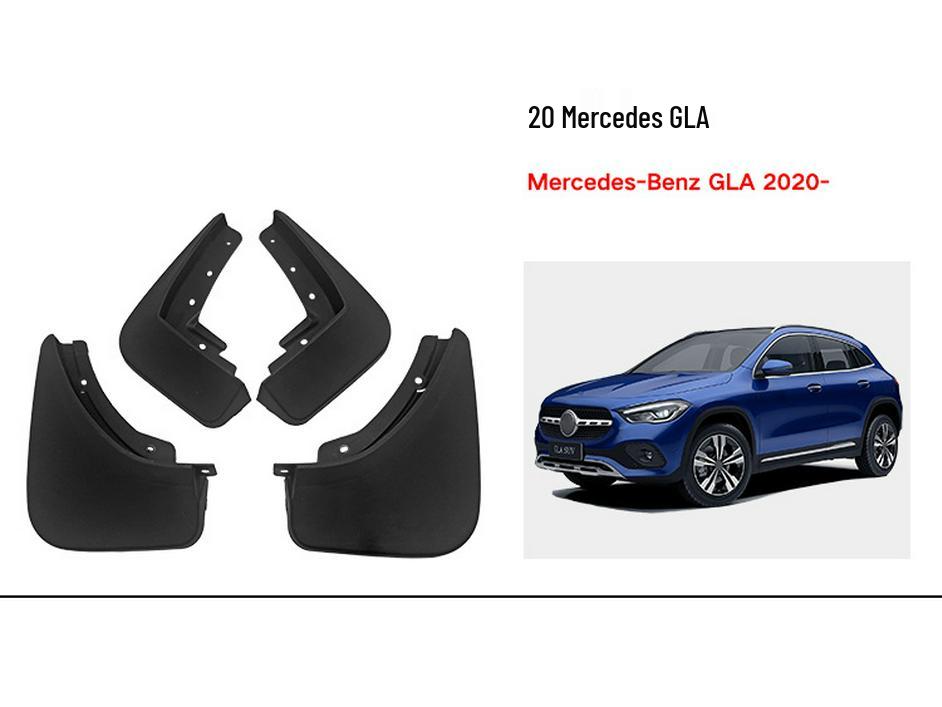 Parafanghi Mercedes-Benz GLA: Protezione per Pneumatici in Pelle per Modelli 180, 200, 220, 245, 260