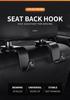 2pcs Portable Car Seat Backrest N Hooks Car Seat Headrest Hook For Honda Civic Fit Jazz Accord CRV HRV City Odyssey Passport