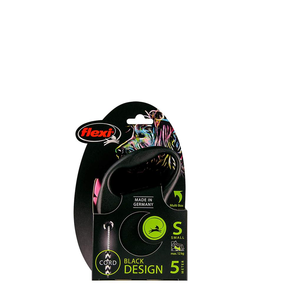 Flexi Black Design Cord S Than 5m Pink (Less 12kg) [Dog Lead]