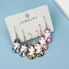 Unique Cats Pendant Earrings Fashion Earrings Ear Jewelry Alloy Texture Suitable for Casual and Formal Occasions