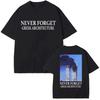 NIGDY NIE ZAPOMINAJ GRECKA ARCHITEKTURA Koszulka Unisex Damska Streetwear Top Bawełniana Koszulka