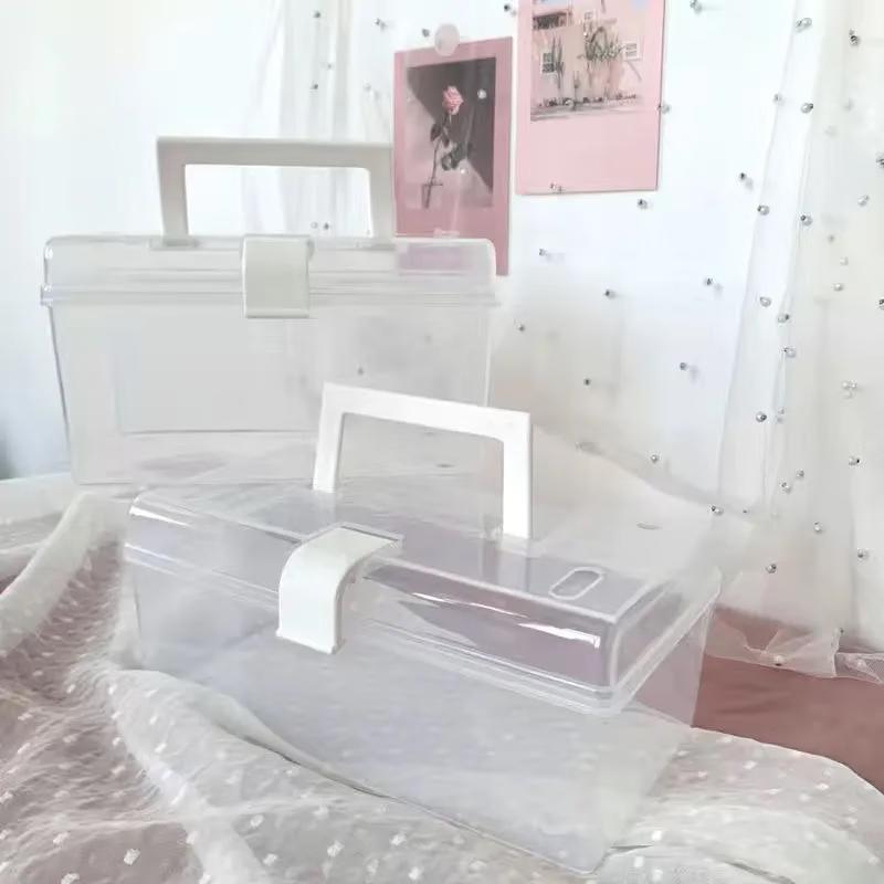 Clear Portable Medicine Storage Box