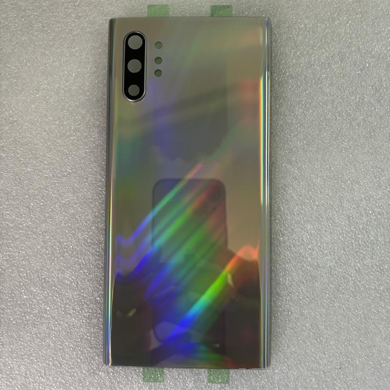 Battery Back Cover For Samsung Galaxy Note10 N970F Note 10 Plus N975F 3D Glass Panel Rear Door Housing Cover Camera Lens