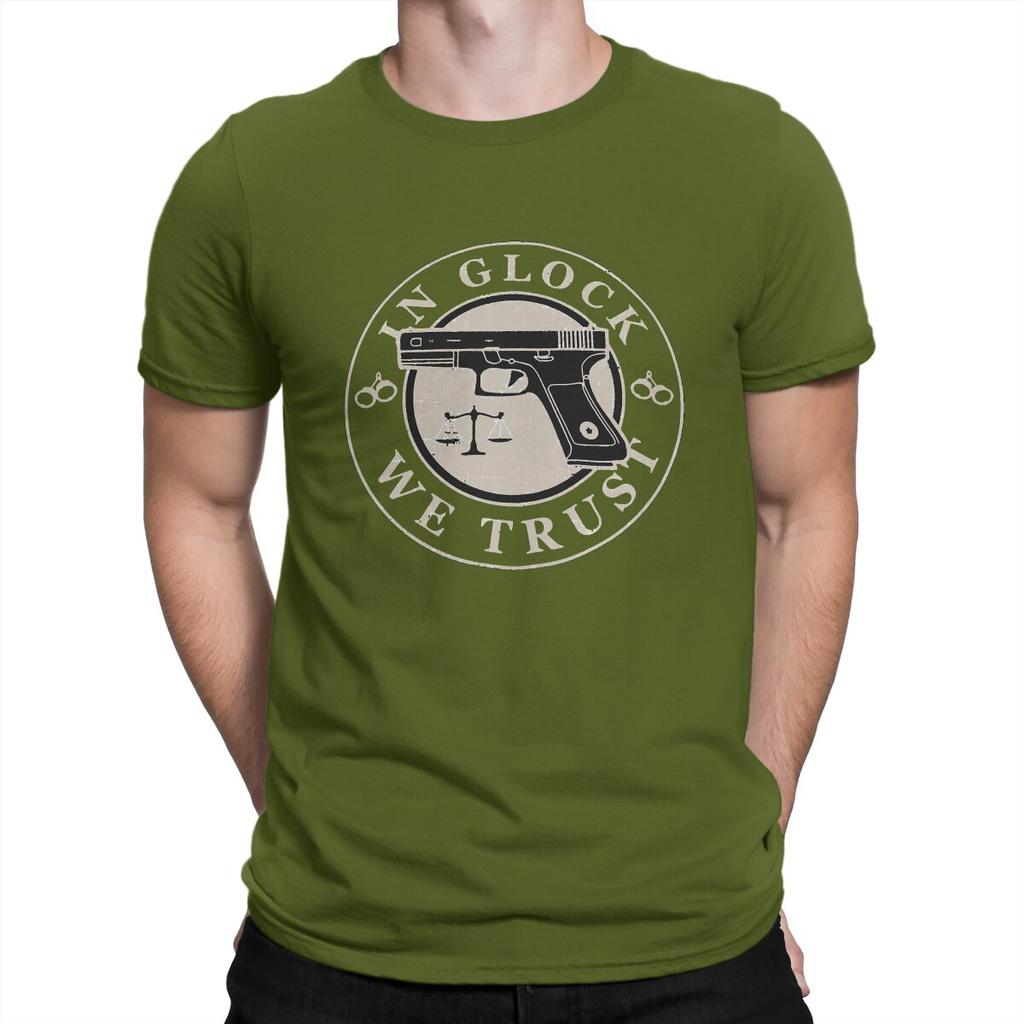 Leisure In We Trust T-shirts voor Heren Ronde Hals Puur Katoenen T-shirt Smith Cool Wesson Korte Mouwen Tees