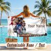 Custom Text Beach Towel, Soft Absorbent Swimming Multi-use TowelArcane