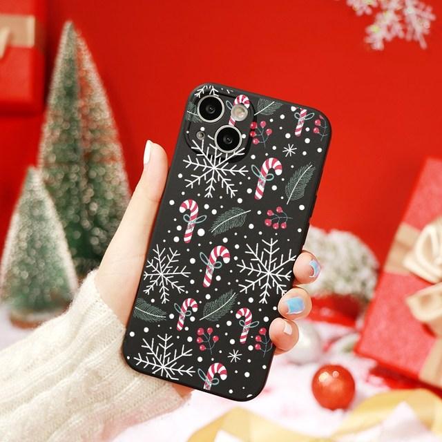 

Чехол для телефона с Рождеством для Iphone 14 13 12 11 Pro Xs Max Mini X Xr Se3 2022 Se2 7 8 6 6s Plus, мягкий противоударный чехол из ТПУ Funda Etui For iPhone 7 8