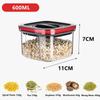 Rotating Cover Sealed Jar Food Storage Box Transparent Plastic Multigrain Tank Stackable Dried Storage Jars Kitchen Organizer