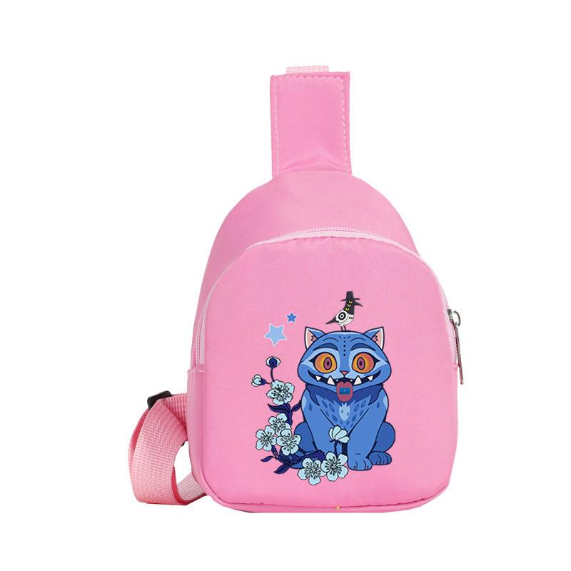 Casual Children'S Breast Bag Animation Cartoon Printing Fashion Boys And Girls Crossbody Bag Change Small Backpack