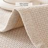1PC Solid Color Textured Woven Chenille Anti-Slip Wide Edge All-Season Sofa Cover, for Living Room Weaving Style Couch Decor
