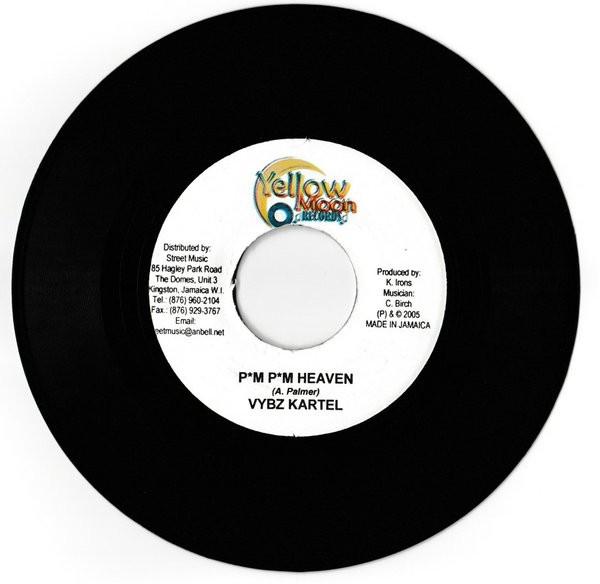 

7inch Record VYBZ KARTEL Pum Pum Heaven NONE Yellow Moon Rec 2005 Jamaica Reggae Ska Dub Used
