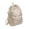 Großvolumige florale Nylon-Schultasche, lässiger Tagesrucksack, Reiserucksack für College-Studenten