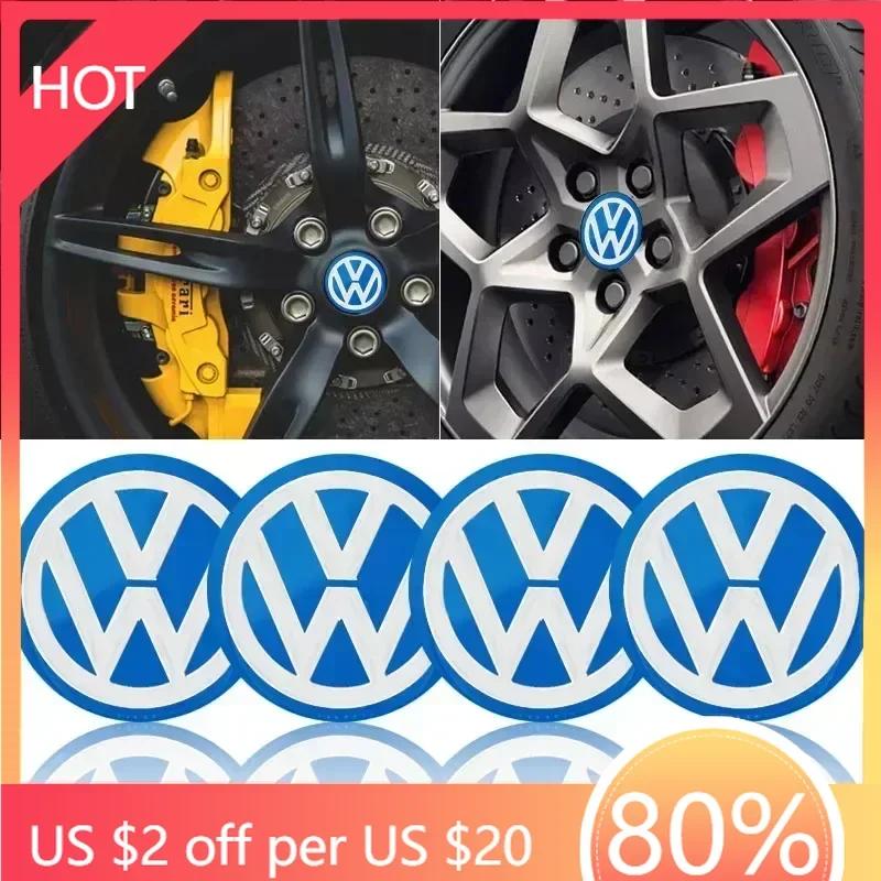 Pro VW Nové 56mm Znaky Krytky Středů Kol Samolepky Kryty Ráfků Auta Příslušenství Pro Volkswagen CC Golf 6 7 GTI Tiguan Passat B