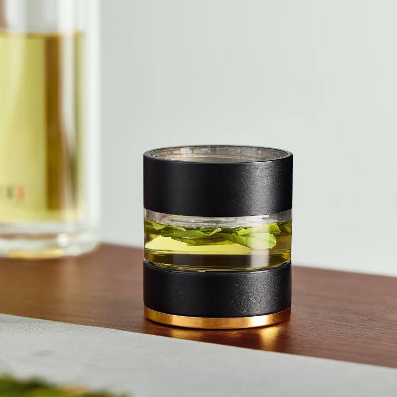 Yaji Double-Wall Glass Tea Infuser Bottle