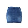 French New Style European & American Slit Button-Down Denim Casual Bodycon Summer Skirt for Women