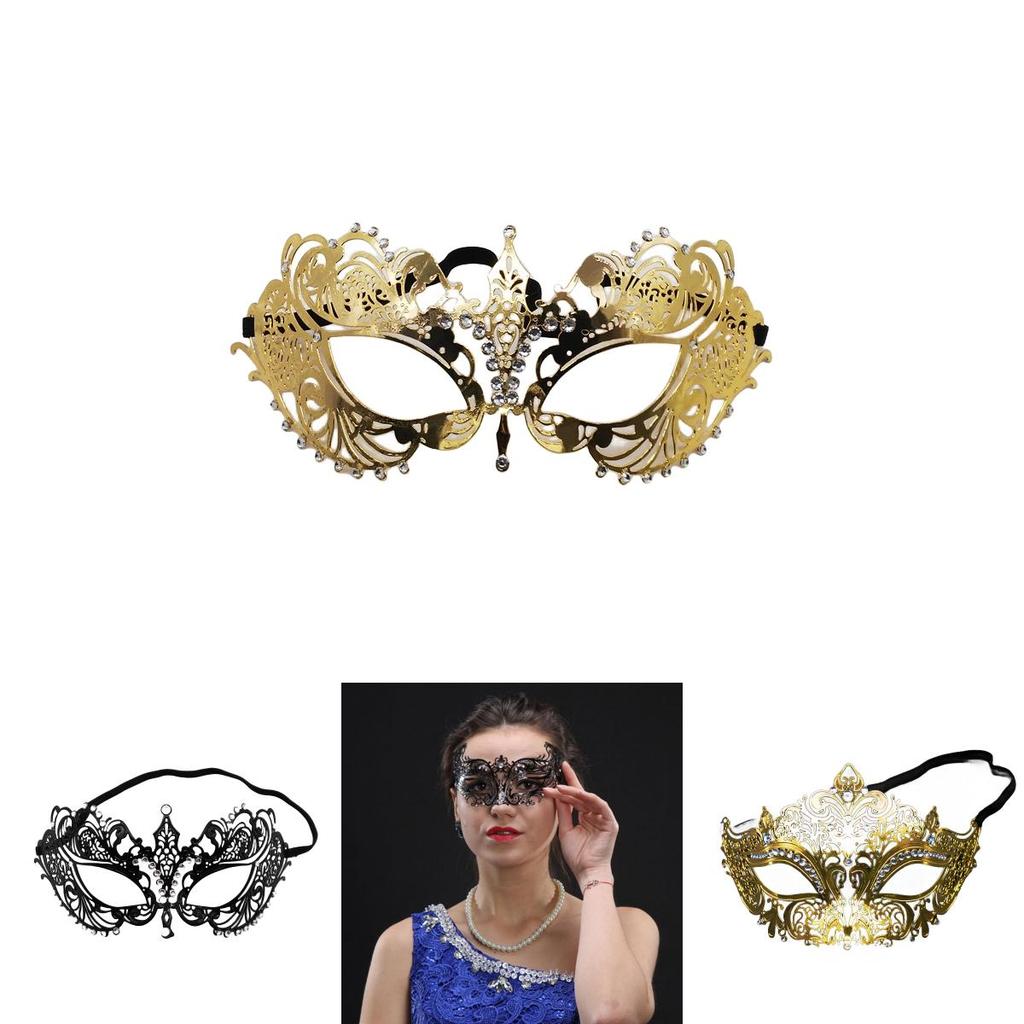 Stylish Metal Mask For Costume Parties And Halloween Events Intricate Cutouts