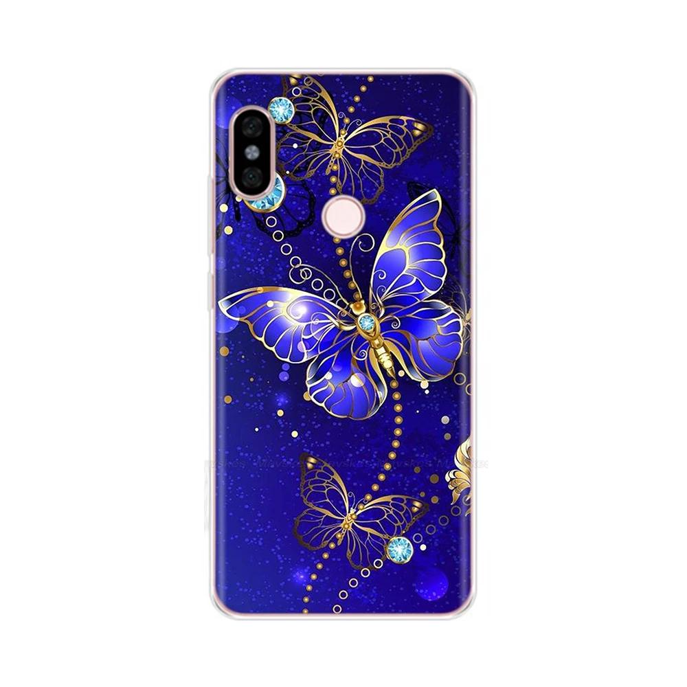 For Redmi Note 5 Note5 Pro Protective Shell Soft Silicone Phone Case Cartoon Painted Back Cover For Redmi Note 5 6 Pro Fundas
