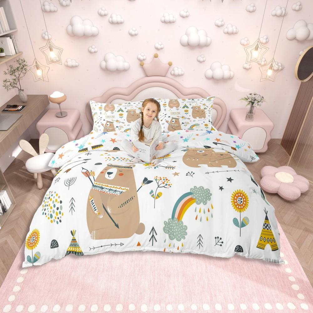 Comforter Homewish Kawaii Frog Prince For Teenleaf Plant Bedding Setcartoon Animal Theme Reversible Bed Set
