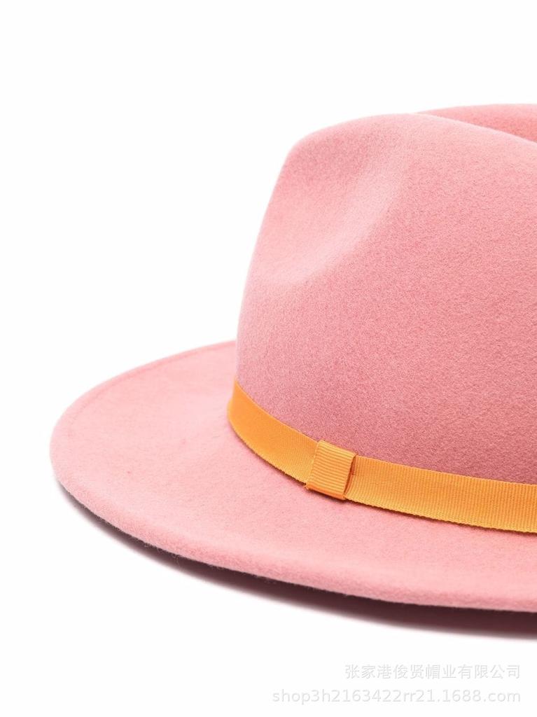 European and American Style Wool Top Hat Wool Felt Jazz Top Wool Woolen Jazz Hat Autumn and Winter New Women