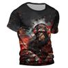 Chimpanzees 3D Tshirt For Men Fashion Hip Hop O-neck Short Sleeve Tops Harajuku Men's T-shirts Oversized Tees Shirt Man Clothing