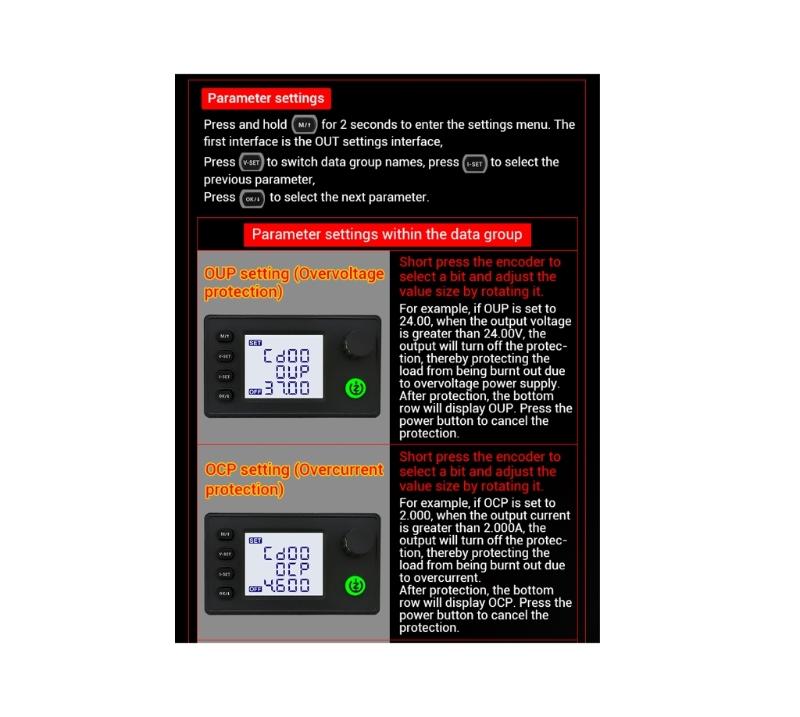 0.5-36V Power Voltage Regulator Converter Constant Current Voltage