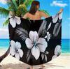 Hawaiian Floral Beach Towel, Large Microfiber Sand Free Quick Dry Towel for Summer Vacation Towels Bathroom Bath Towel Bt21