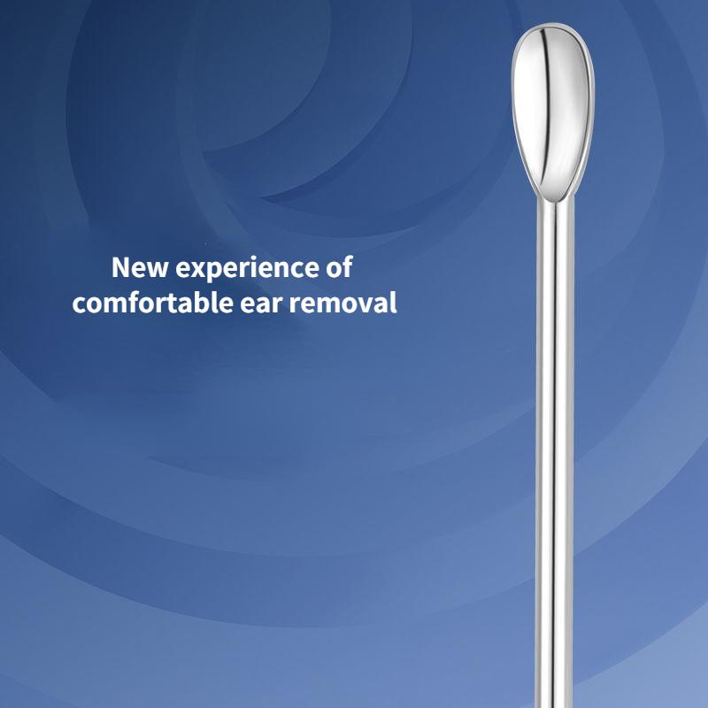6/7 piece set of stainless steel earwax collector spiral turn ear pick ear pick to clean the ear portable ear cleaning tool