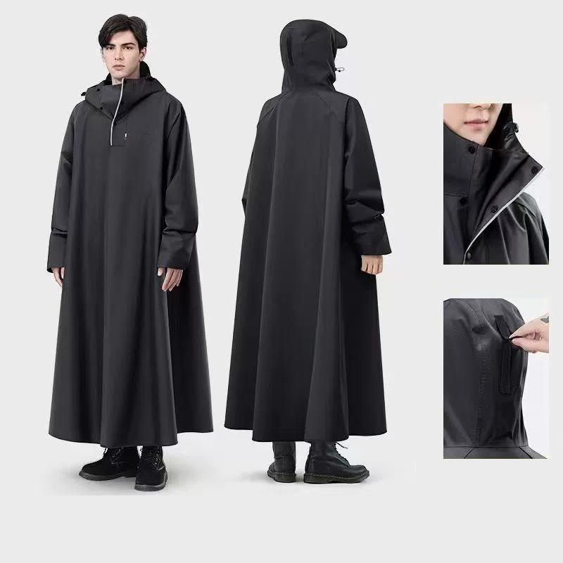 1 db Felnőtt Vízálló Esőkabát Férfiaknak Nőknek Egyrészes Vastagított Elektromos Autó Esőponcsó Motoros Esőkabát