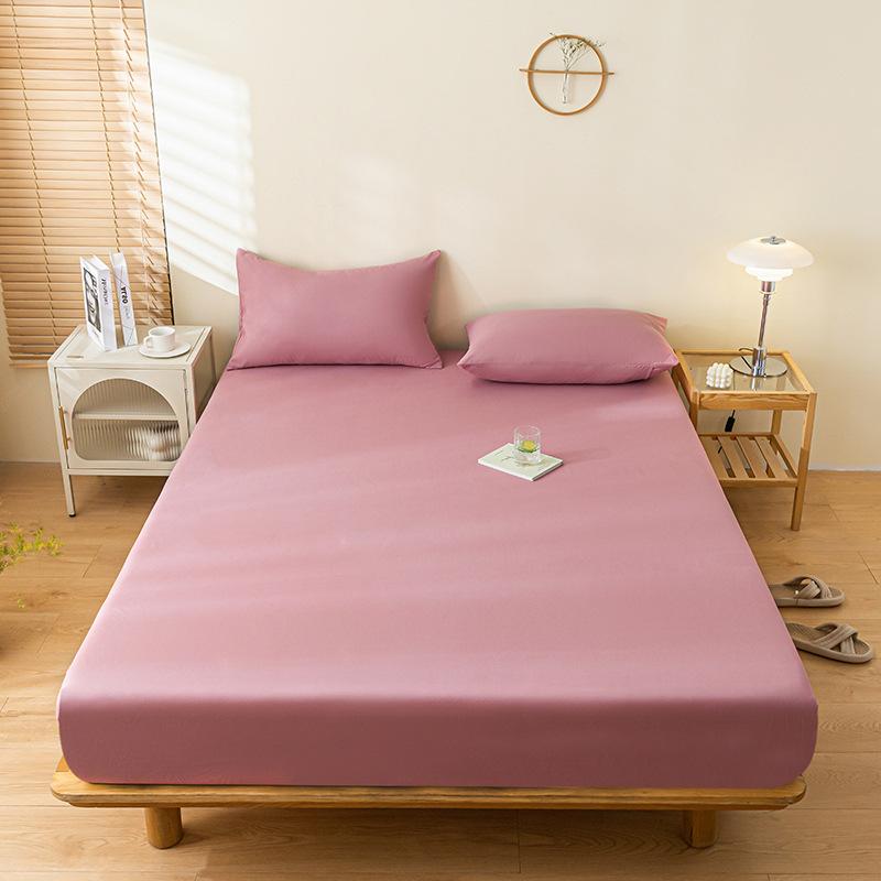 Effen Kleur Geborsteld Waterdicht Hoeslaken, Urinebestendig en Ademend Bedovertrek, TPU Stofdicht en Antislip Hotel Bedovertrek