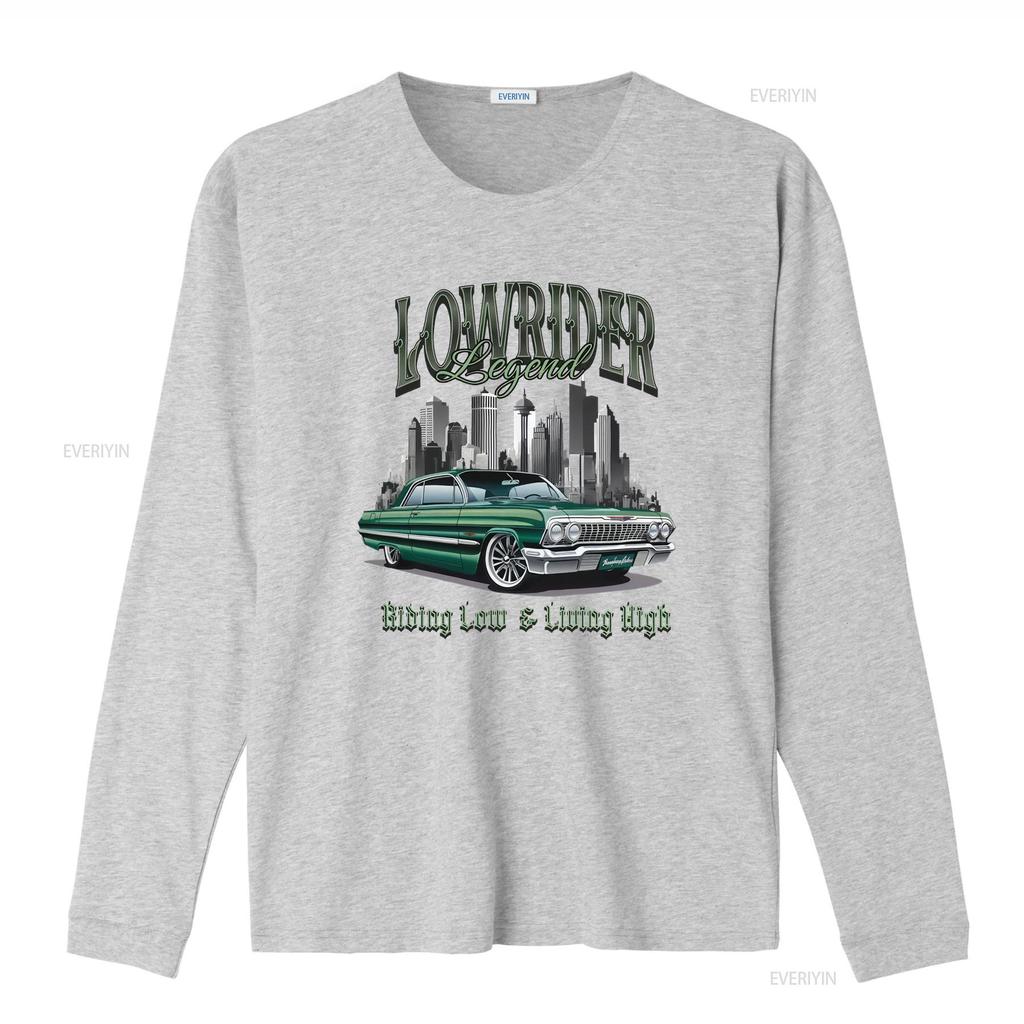 Lowrider Legend Green T Shirt Vintage Washed Casual Top For Everyday Wear Unisex Designer Clothes Breathable Slightly Stylish