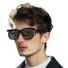 Trendy Unisex Studded Eyewear With Practical PC Frame And Metal Cool Rivets Eyeglasses For Casual Event And Travel