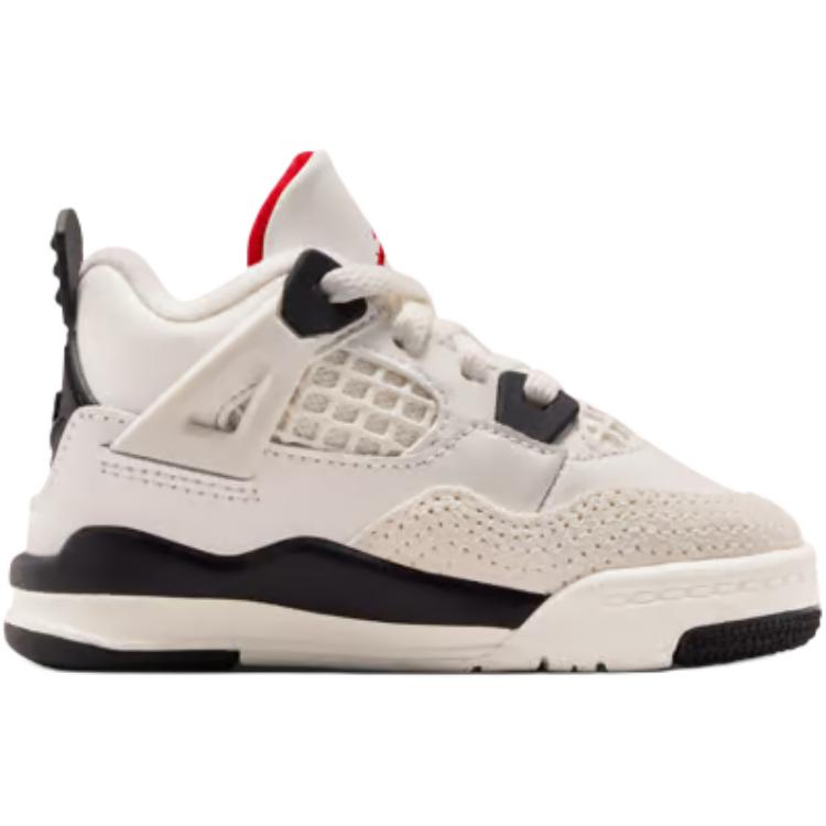 Air Jordan 4 Retro TD Flight Club Babysneaker Weiß Segel Schwarz IM4027-100