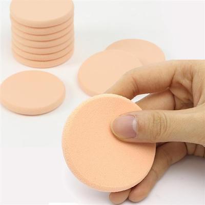 10-piece Set of Round Makeup Puffs