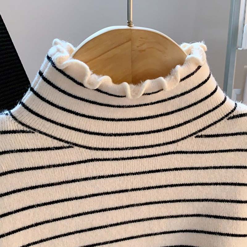 Sweatshirt for Women Autumn Winter Thickened Warm Stretchy Long Sleeve Oversize Tops