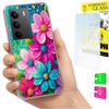 Etui Do Realme C75 / 14X 5G Obudowa Foto Case Plecki Kwiaty + Szkło 9H